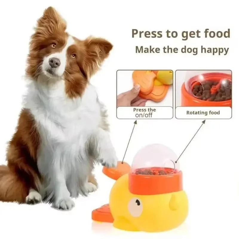 Treat-Dispensing Duck Toy — Slow Feeder & Puzzle Toy for Dogs