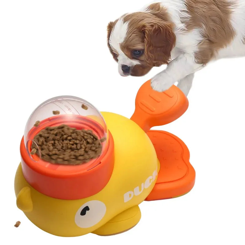 Treat-Dispensing Duck Toy — Slow Feeder & Puzzle Toy for Dogs